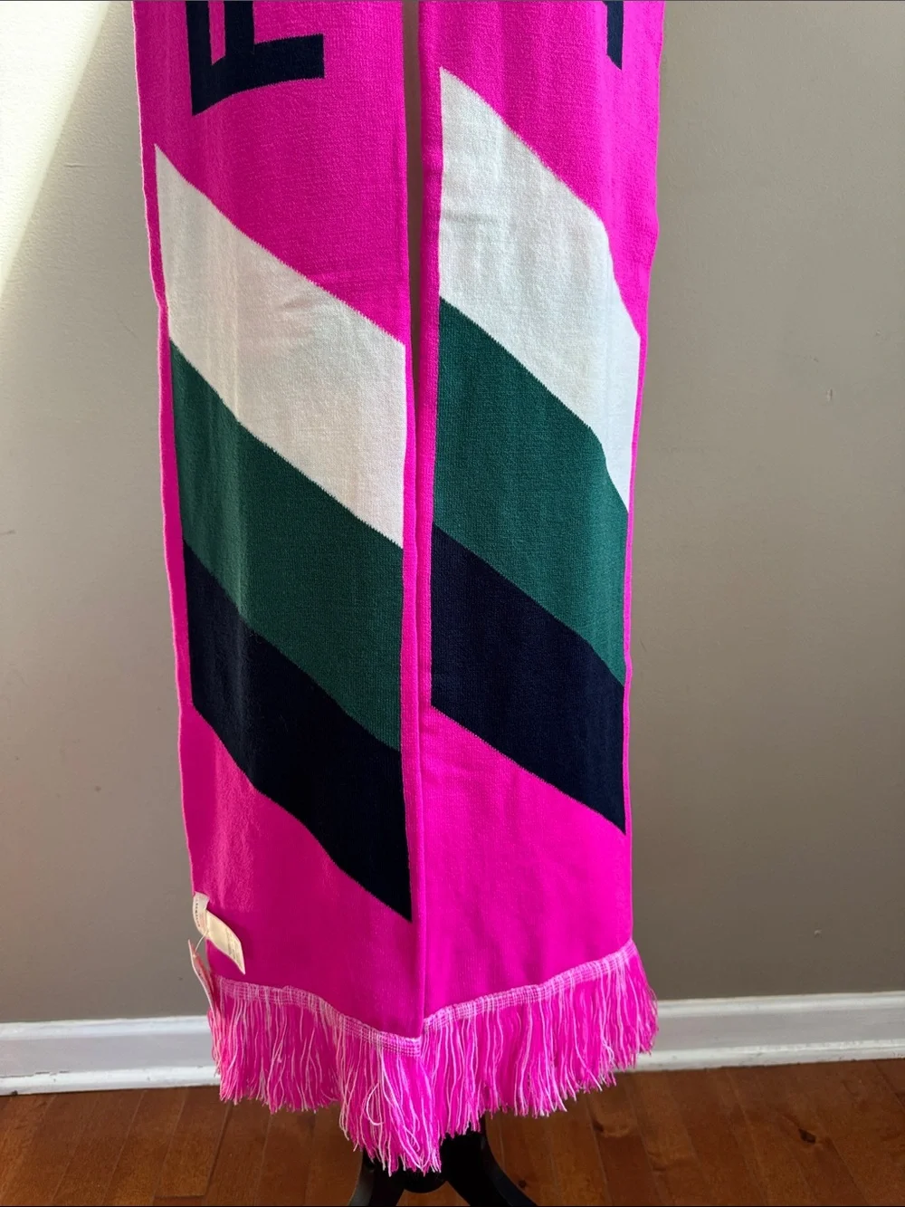 Free People Movement Big League Reversible Hot Pink‎ Winter Colorful Scarf - NEW